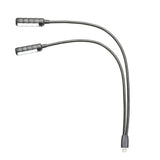 Adam Hall Stands SLED 2 ULTRA USB - LED-lampe med dobbelt svanehals og USB-stik