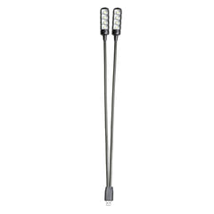 Adam Hall Stands SLED 2 ULTRA USB - Lampada LED con doppio collo di cigno e connettore USB
