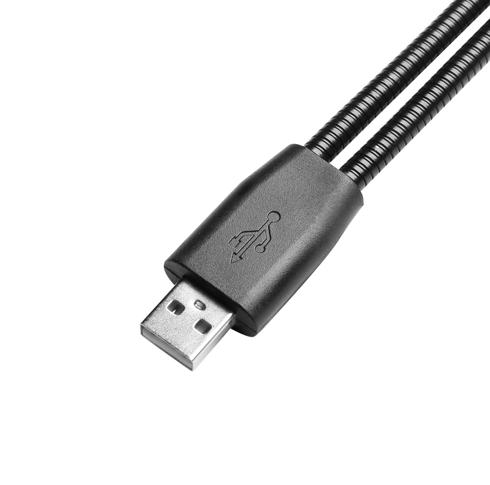 Adam Hall Stands SLED 2 ULTRA USB - LED-lampe med dobbelt svanehals og USB-stik