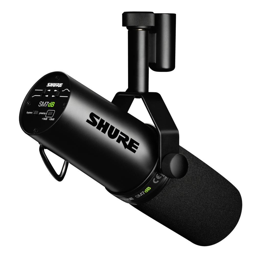 Shure SM7dB Microfono Dinamico Attivo per Podcast