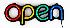 Insegna al Neon "Open" (39cm)
