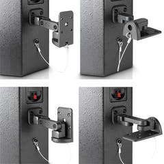 Adam Hall Stands SUWMB 10 B - Supporto da parete universale per altoparlanti fino a 10 kg, nero