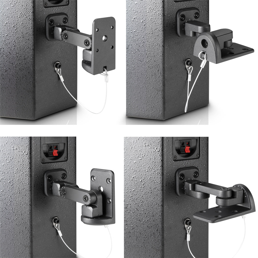 Adam Hall Stands SUWMB 10 W - Supporto da parete universale per altoparlanti fino a 10 kg, bianco