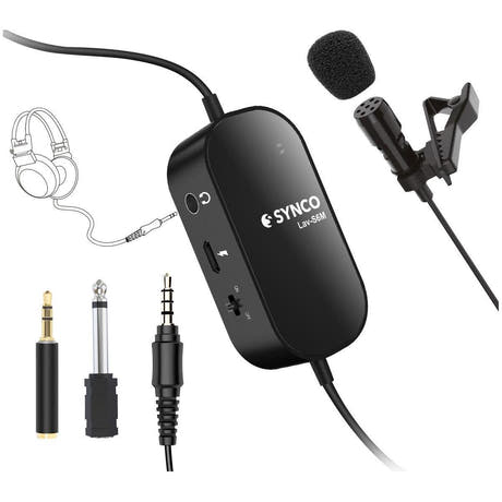 Synco lavalier mikrofon m/hovedtelefon udgang