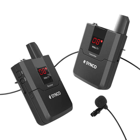Set di microfoni wireless Synco per DSLR UHF freq. 572 - 586 MHz