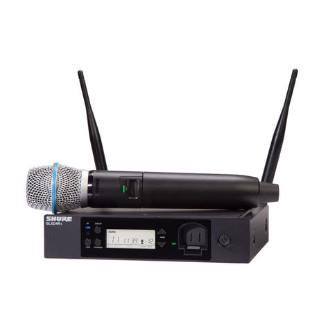 Shure GLXD24R+ BETA87A Sistema microfono wireless a rack