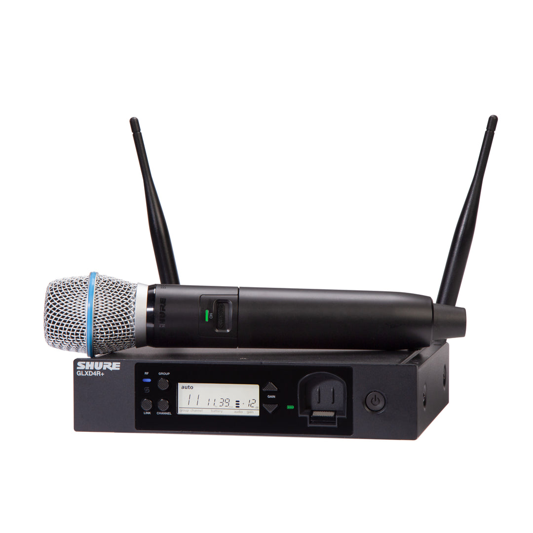 Shure GLXD24R+ BETA87A Sistema microfono wireless a rack