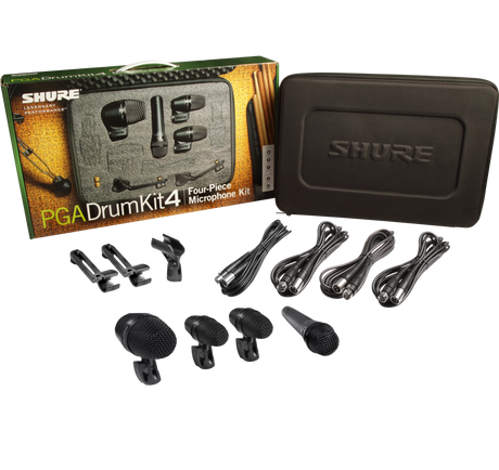 Shure PGA Drumkit 4 Pacchetto Microfoni per Batteria