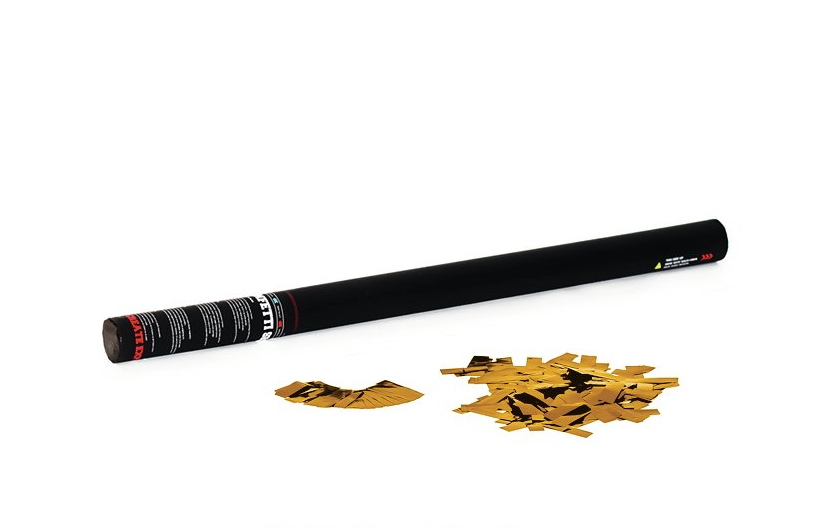 Confetti tube 80 cm, handheld (Gold)