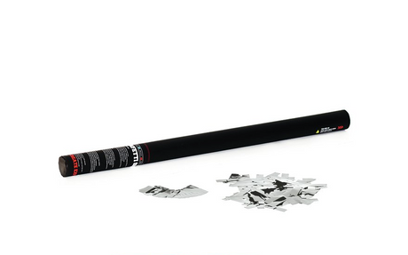 Cannoni Spara-Confetti Portatile (Argento, 80cm)