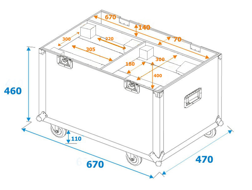 Atomic Flightcase for Atomic Pro LED Beam100