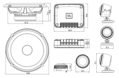 JBL CLUB 602CTP Set Componenti Altoparlante Auto (17cm)