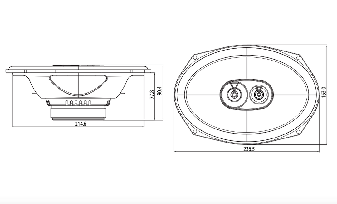 JBL CLUB 9632 (255W, 6"x9")