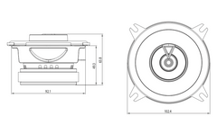 JBL CLUB 422F Set Altoparlanti Auto (10cm, 4")