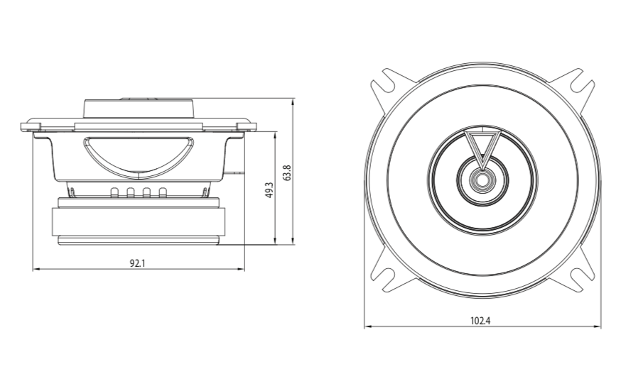 JBL CLUB 422F Set Altoparlanti Auto (10cm, 4")