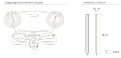 Antenna DAB+ per Parabrezza Calero