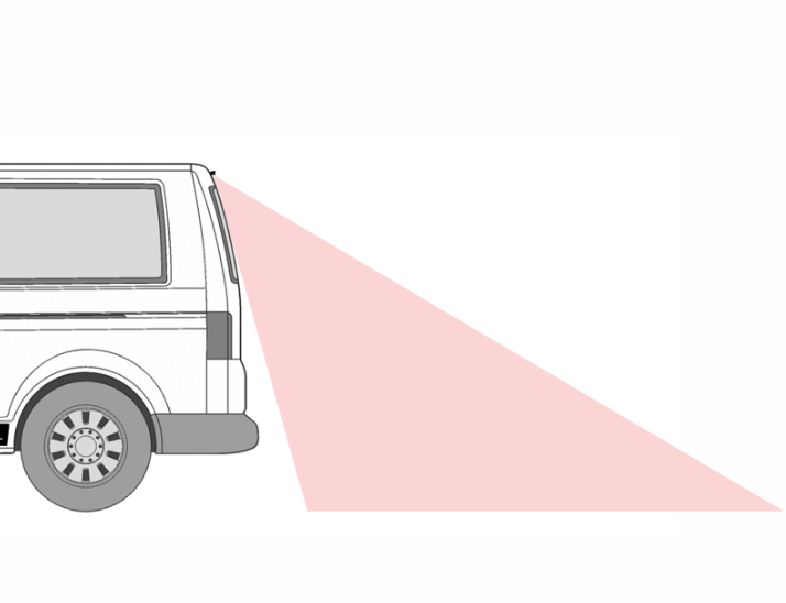 Telecamera posteriore per VW T5 con portellone (2003-2015)
