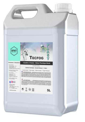 Liquido per Fumo per esercitazioni antincendio, Plastica bruciata (5L)
