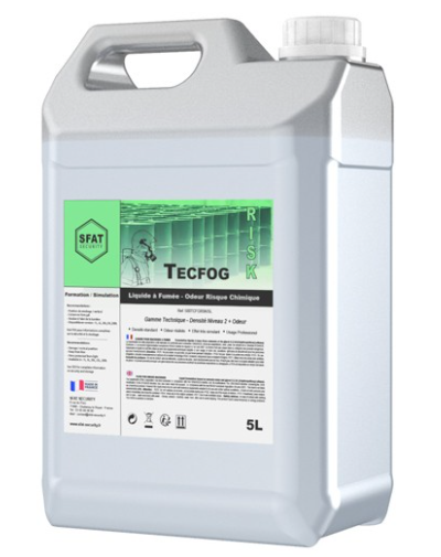 Liquido per Fumo per esercitazione antincendio, Sostanze chimiche bruciate (5L)