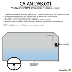 Pioneer DAB+ Forrrudeantenne CA-AN-DAB.001
