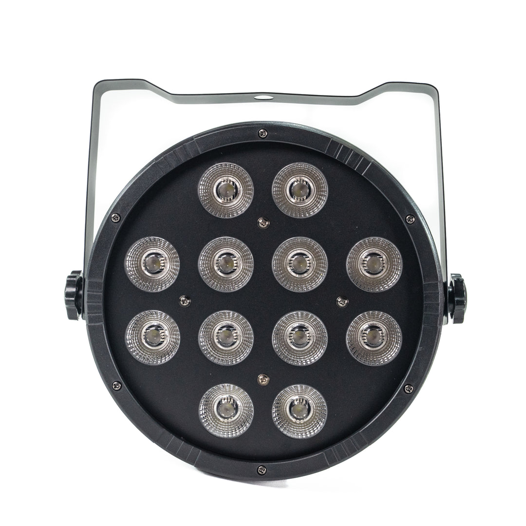 Marconi Polaris 12x12W RGBW Parlampe 8 stk. Bundle m/taske