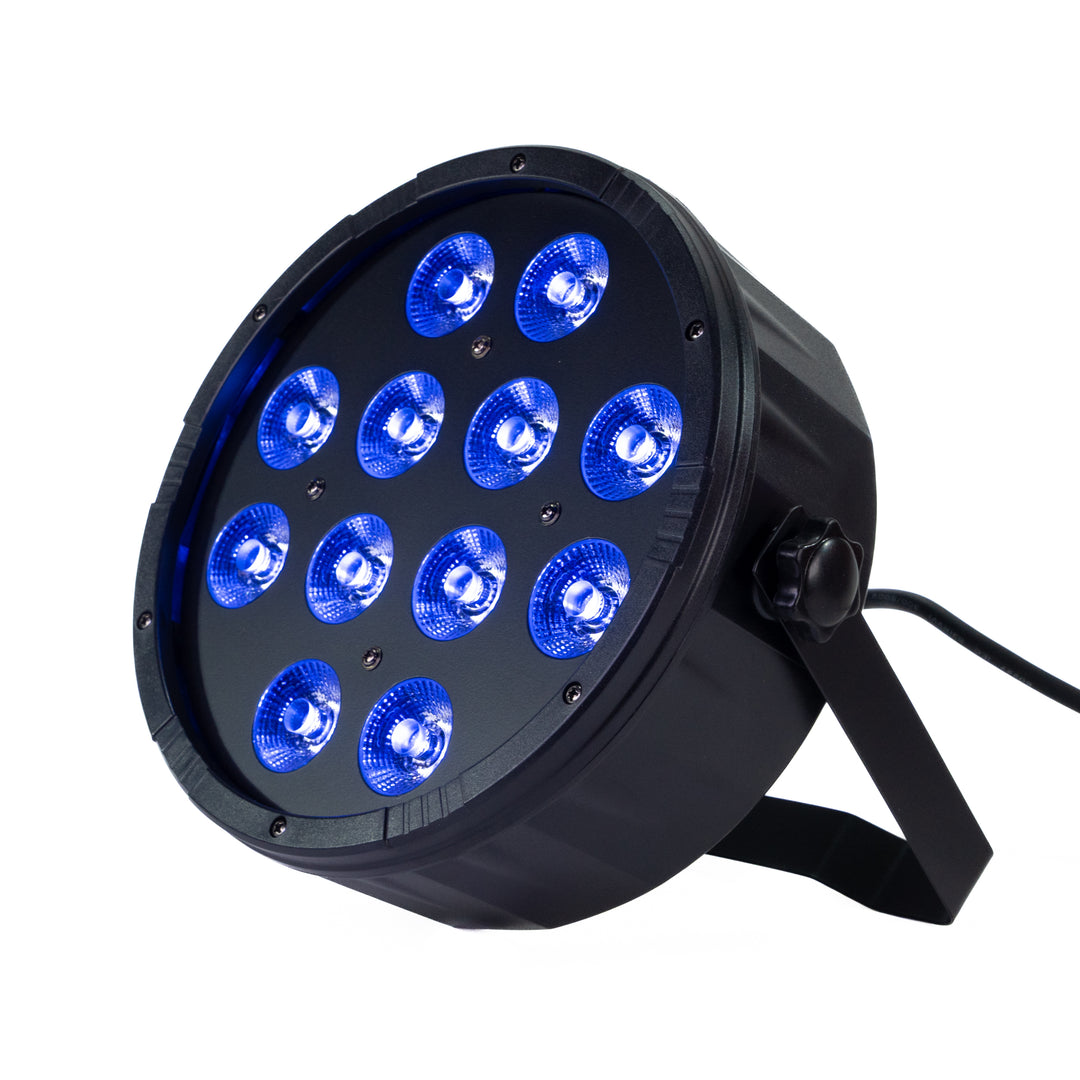 Marconi Polaris 12x12W RGBW Parlampe 8 stk. Bundle m/taske