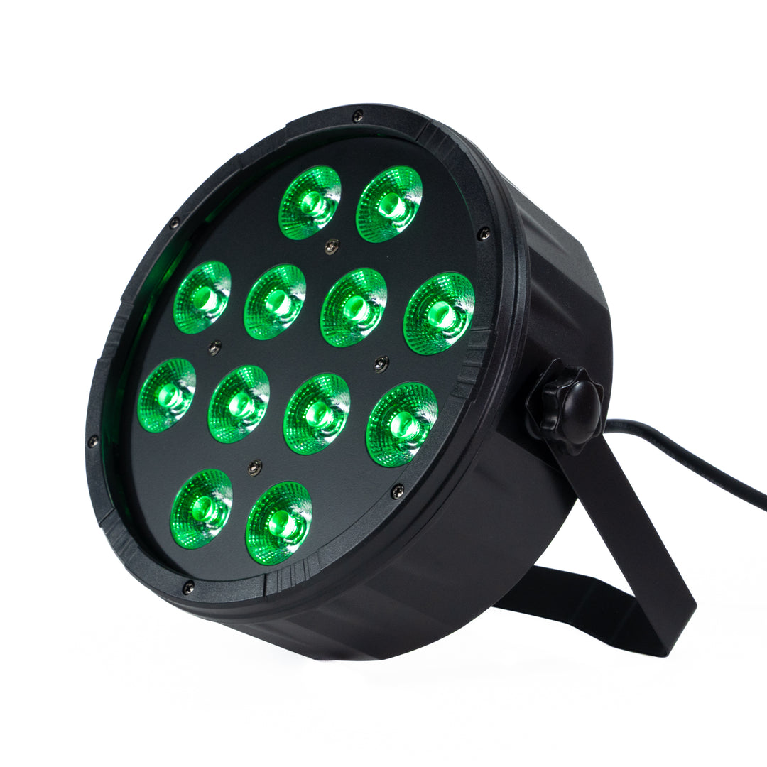 Marconi Polaris 12x12W RGBW Parlampe 8 stk. Bundle m/taske