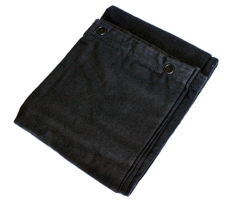 Molton Fondale con occhielli (Nero)