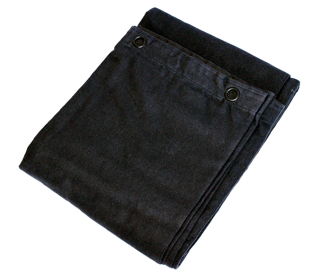 Molton Fondale con occhielli (Nero)