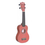 Stagg US-LIPS Ukulele soprano con custodia morbida (Rosso)
