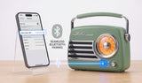 Studio 57 Batteri Retro Radio m. Bluetooth & FM (Diner Crimson)