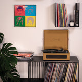 Studio 57 Groovy Giradischi con Supporto LP (Earth)