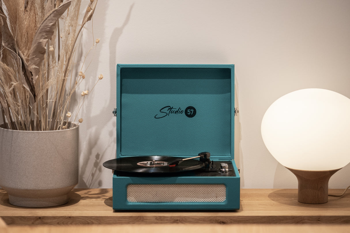 Studio 57 Groovy Turntable with LP Stand (Ivy)