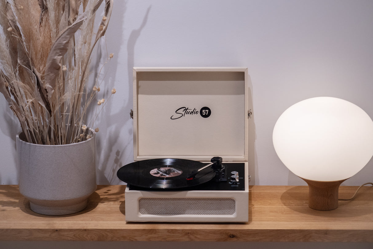 Studio 57 Groovy Turntable (Cream)
