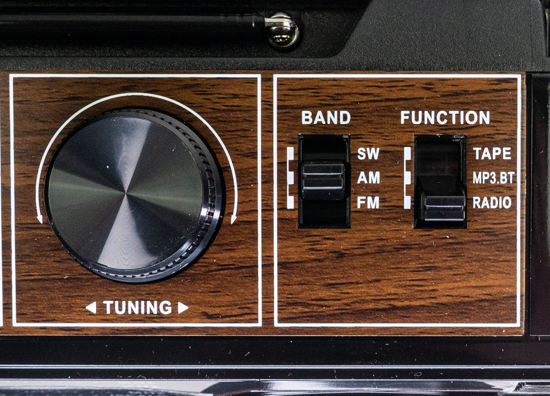Studio 57 - Lettore di cassette con FM & Bluetooth, Nero