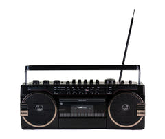 Studio 57 - Lettore di cassette con FM & Bluetooth, Nero