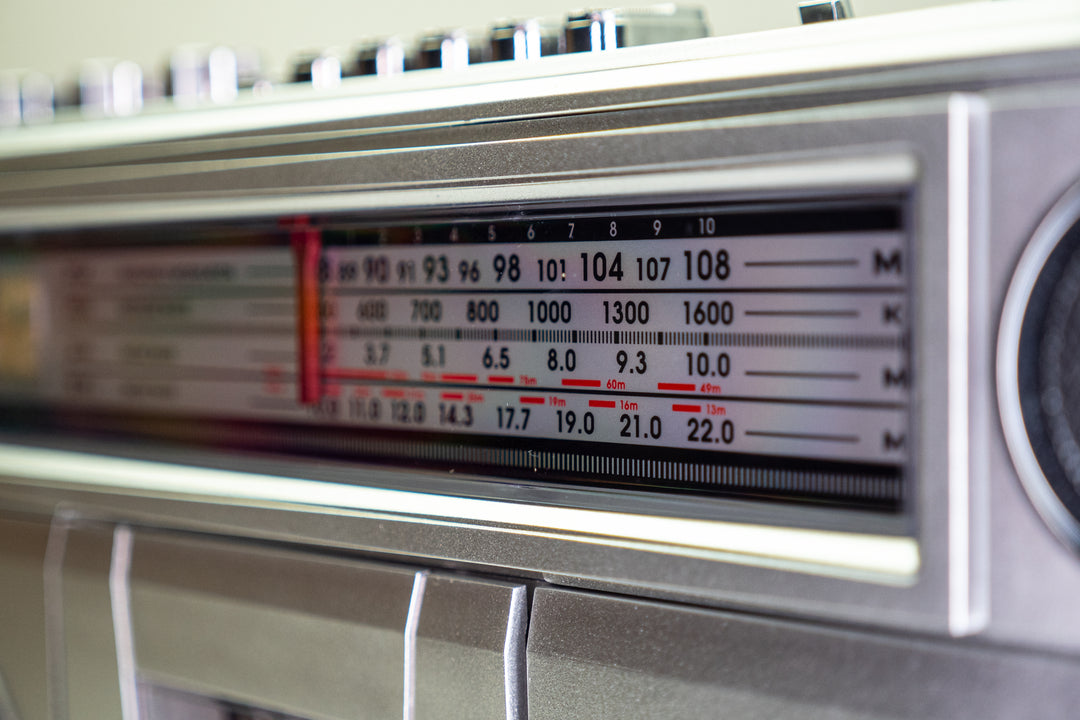 Studio 57 - Ghettoblaster con Bluetooth (Argento)