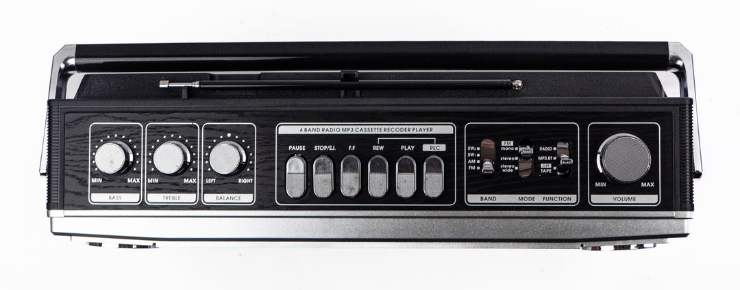 Studio 57 - Ghettoblaster con Bluetooth (Argento)