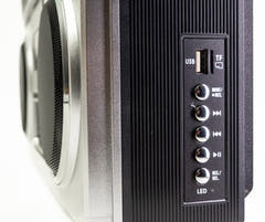Studio 57 - Ghettoblaster con Bluetooth (Argento)
