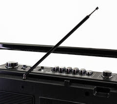 Studio 57 - Ghettoblaster con Bluetooth (Argento)