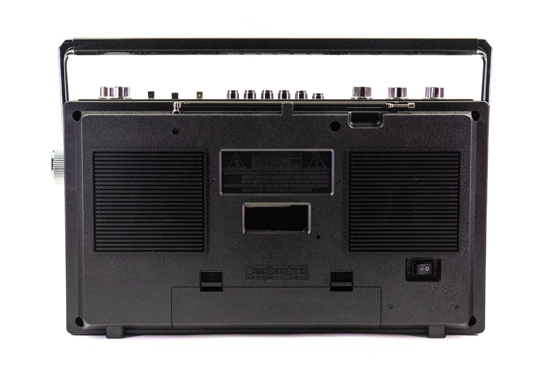 Studio 57 - Ghettoblaster con Bluetooth (Argento)
