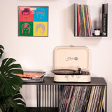 Studio 57 Mellow Turntable with LP Stand (White)