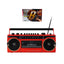 Studio 57 Lettore cassette con FM e Bluetooth, Rosso