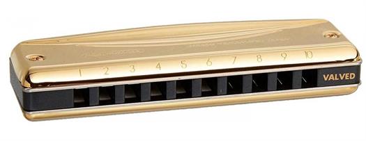 Suzuki Promaster MR-350GV Gold Valved mundharmonika i tone:  D