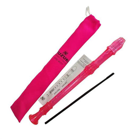 Suzuki SRE-80TP Sopran blokfløjte - Barok/engelsk fingersætning - Pink