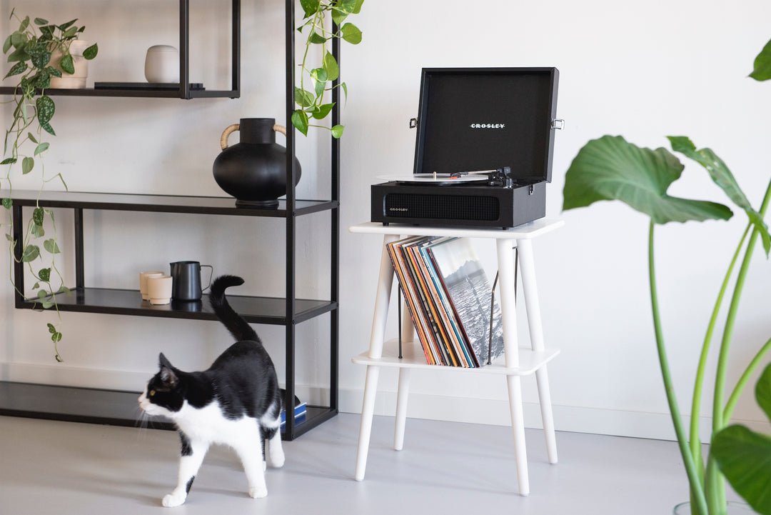 Crosley - Mobile per giradischi Manchester (Bianco)
