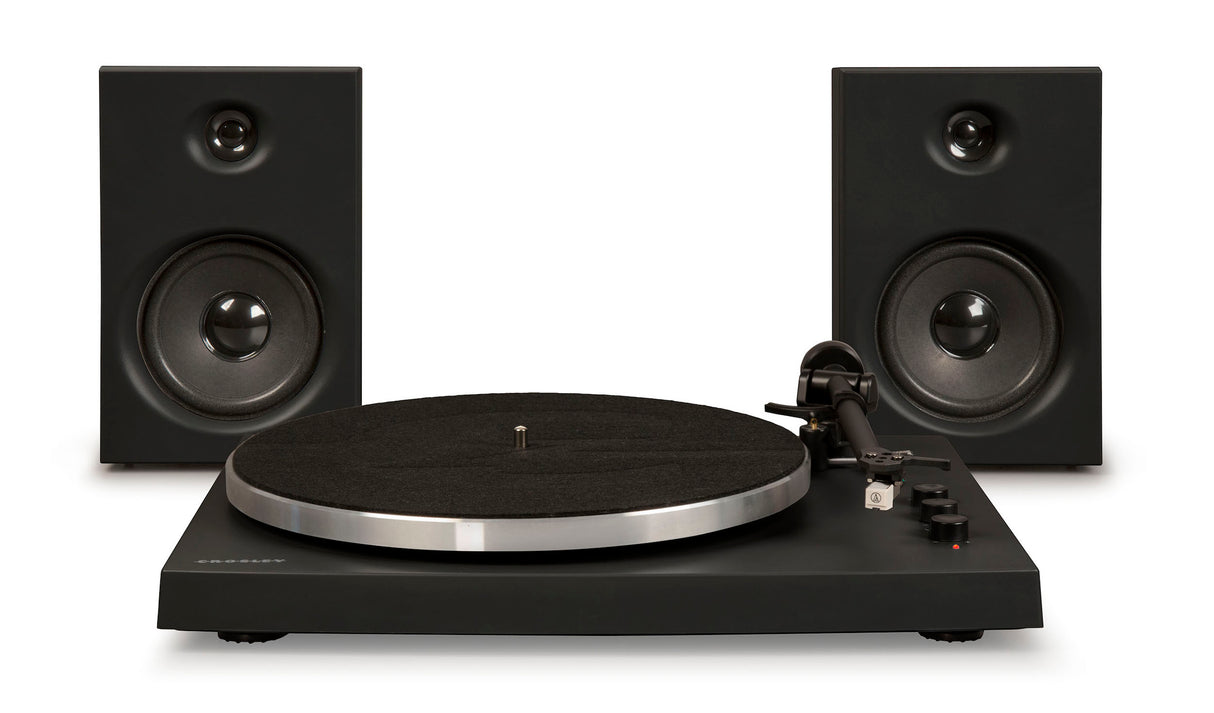 Crosley T150 Turntable with Speakers (Black)