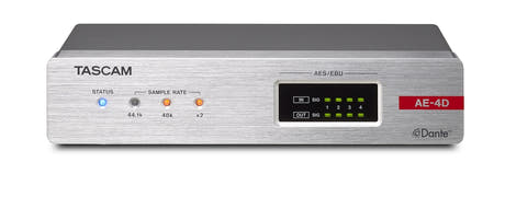 Tascam AE-4 convertitore AES/EBU Dante 2 ingressi / 2 uscite, XLR