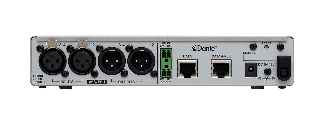 Tascam AE-4 convertitore AES/EBU Dante 2 ingressi / 2 uscite, XLR