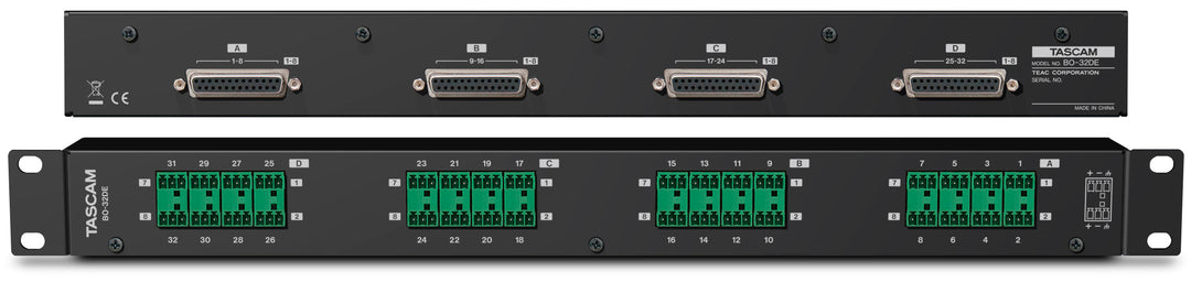 Tascam Breakout box 32 Euroblock per 4 SUB-D25